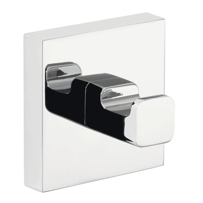 tesa DELUXXE Handtuchhaken, Metall, verchromt, inkl. Klebelösung