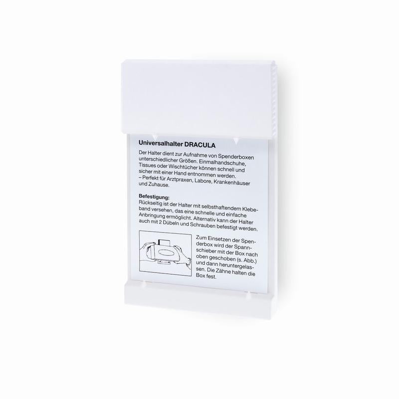 Suport de perete, Dracula, suport de perete fara imprimeu (alb), universal | Pachet (1 bucata)