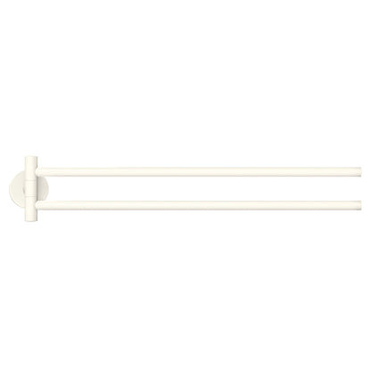 tesa MOON WHITE Handtuchhalter 2-armig, weiß matt, inkl. Klebelösung