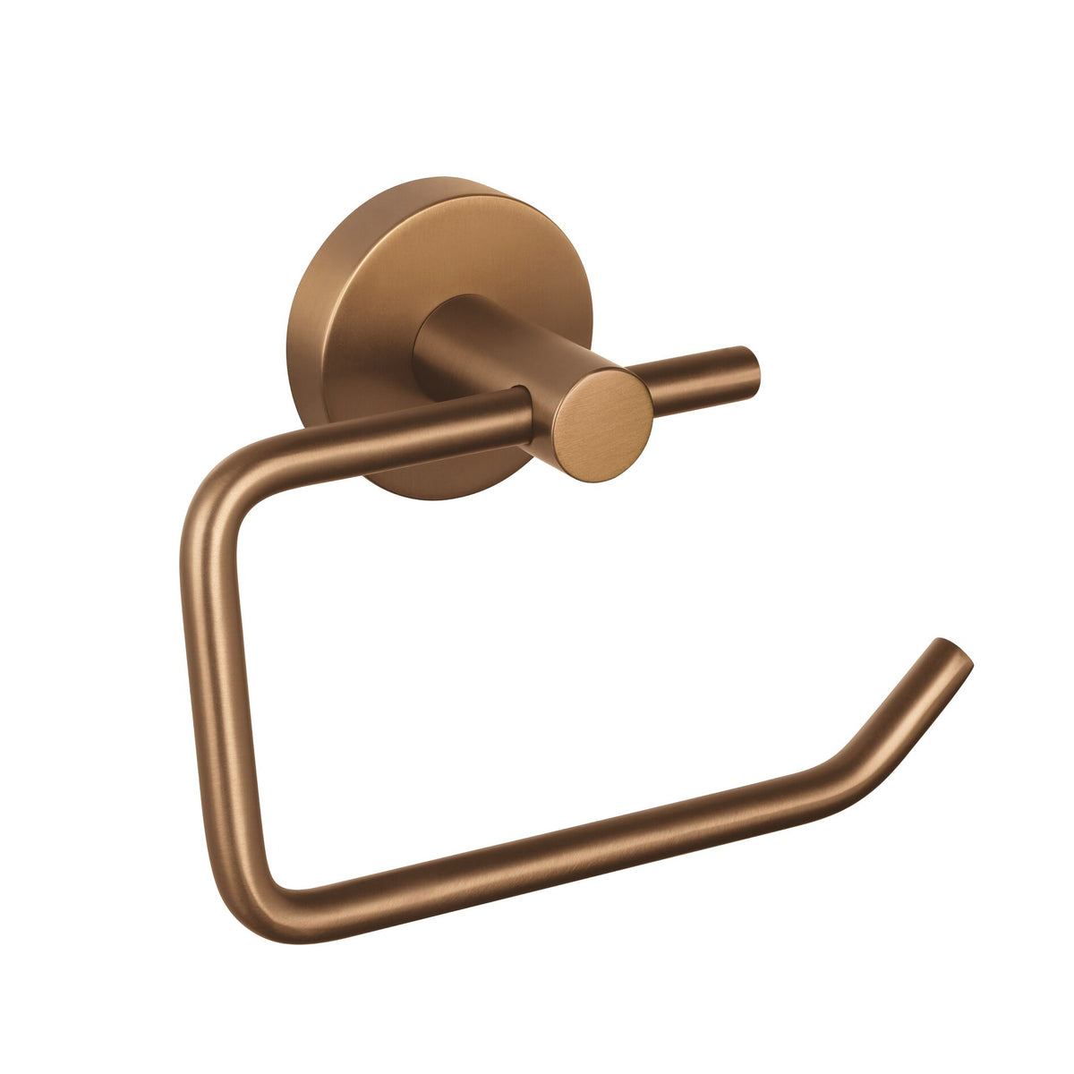 tesa MOON Bronze Toilettenpapierhalter, selbstklebend, Metall PVD-beschichtet