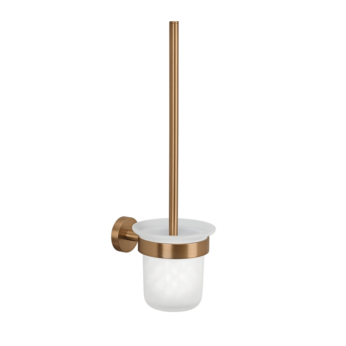tesa MOON Bronze Toilettenbürste, selbstklebend, Metall PVD beschichtet