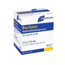 Compresa de tifon BeeSana®, sterilă, de 12 ori (50 bucăți)