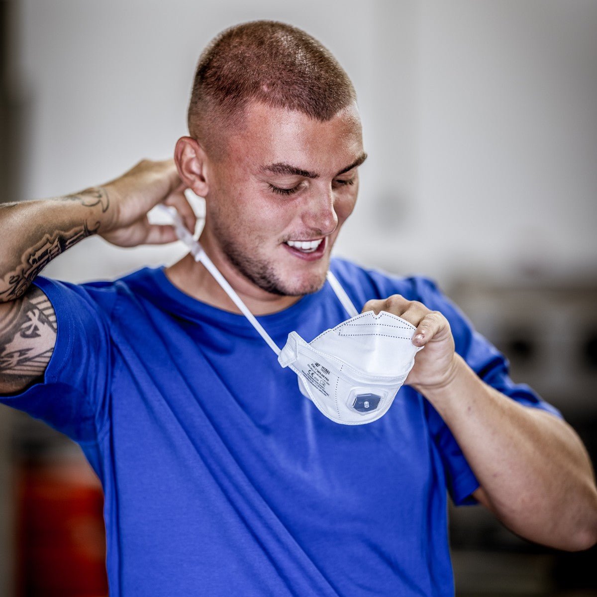 NITRAS SAFE AIR PRO, masca respiratorie, alba, EN 149, cutie 15 bucati calitate premium | Pachet (15 bucăți)