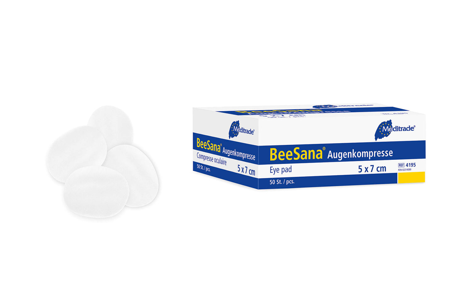 Compresa pentru ochi BeeSana®, nesterilă