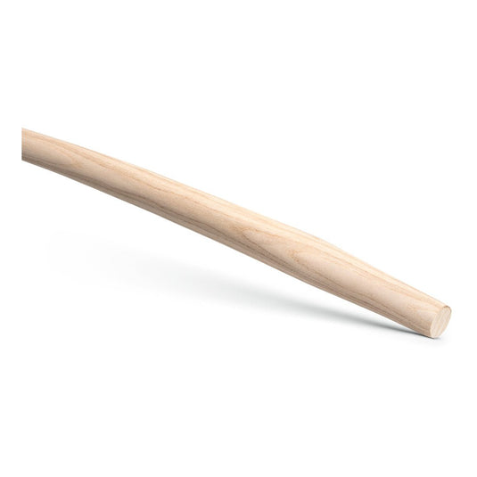Mânerul în formă de T Nölle Profi Brush de 1.100 mm, din lemn de frasin, curbat cu cot, pentru lopeți și cazmale (DIN 2015200), produs de Nölle Profi Brush Bürsten- & Pinseltechnik e.K., are un aspect deschis la culoare și neted, cu capătul rotunjit.