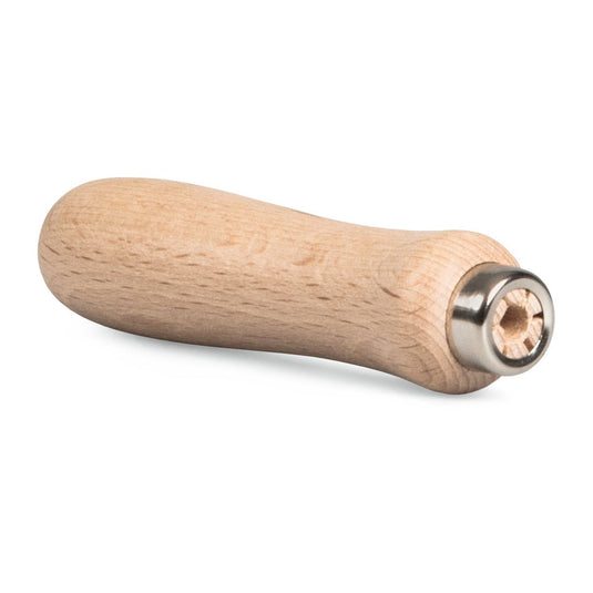 Mânerul de pilă Nölle Profi Brush de la Nölle Profi Brush Bürsten- & Pinseltechnik e.K. are un mâner din lemn neted cu un guler metalic, care permite o fixare ușoară și confortabilă pe unelte sau lame pentru o aplicare precisă.