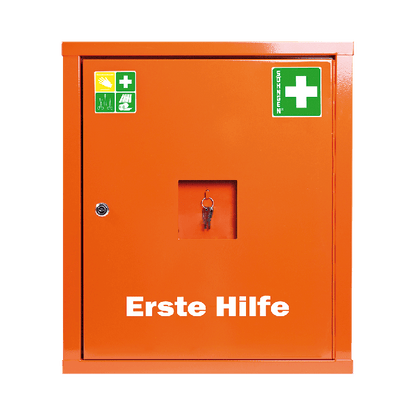 Verbandschrank EUROSAFE orange Füllung Standard DIN 13169