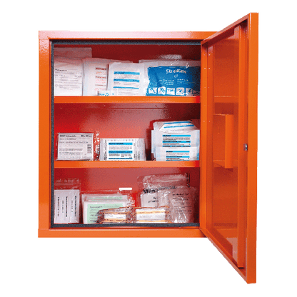 Verbandschrank EUROSAFE orange Füllung Standard DIN 13169