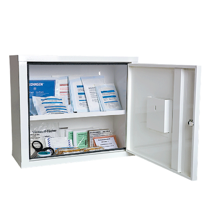 Verbandschrank JUNIORSAFE weiss mit Füllung Standard DIN 13157
