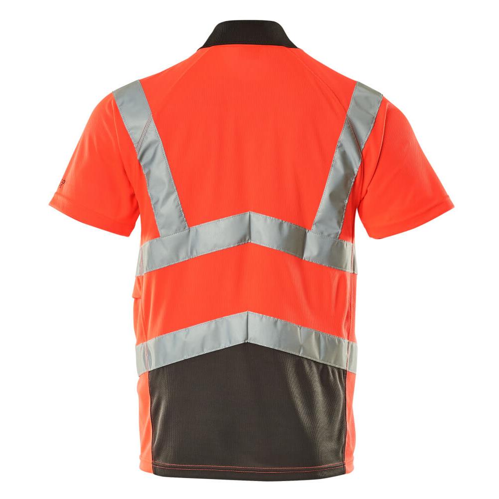 Tricou polo MASCOT® Anadia, rosu hi-vis/antracit inchis