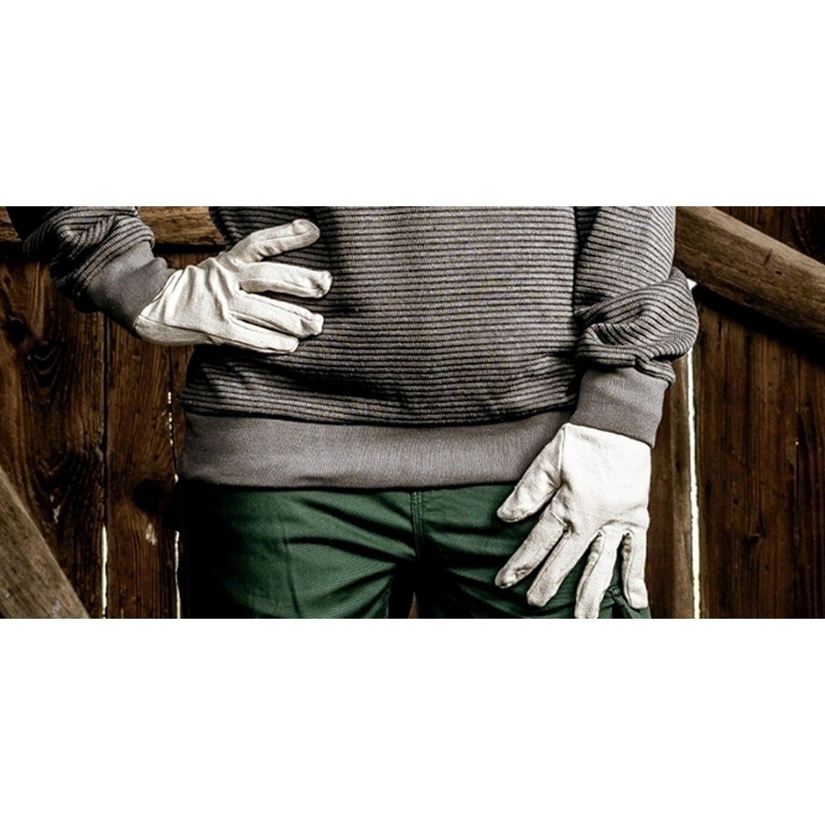 Mănuși din jerseu de bumbac NITRAS, jerseu din bumbac natural | Pachet (12 perechi)