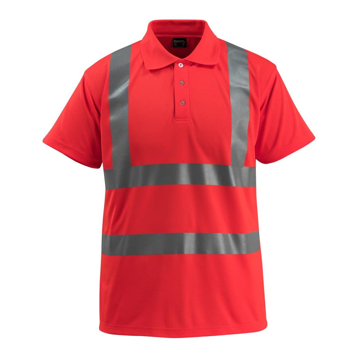 Tricou polo MASCOT® Bowen, roșu de mare vizibilitate