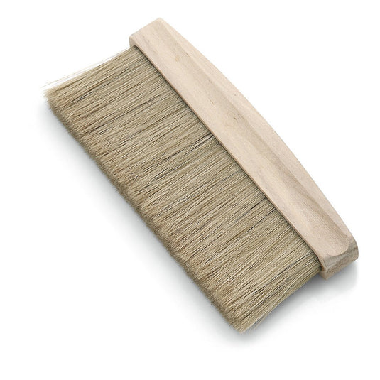 Peria de vopsit Nölle Profi Brush (17 cm, amestec de peri deschiși, 55 mm) de la Nölle Profi Brush Bürsten- & Pinseltechnik e.K. dispune de un mâner lat din lemn și peri deschiși deși - ideală pentru lucrări de renovare. Afișată pe un fundal alb.
