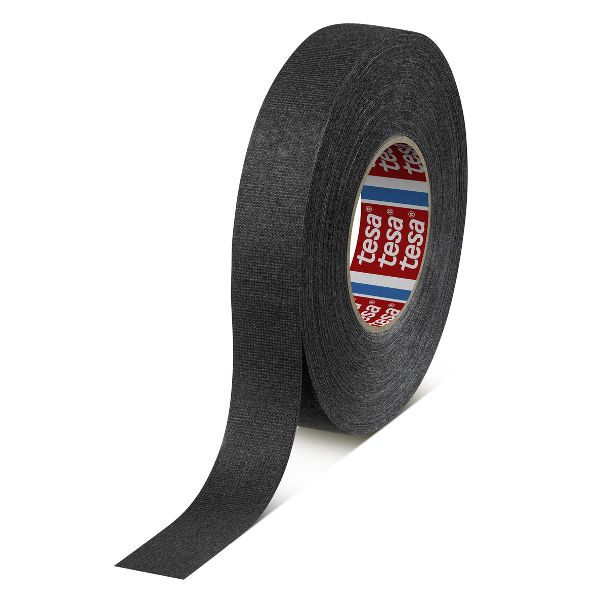tesa 51609 PET-Vliesklebeband, 3'' Kern, 50 m x 19 mm, schwarz