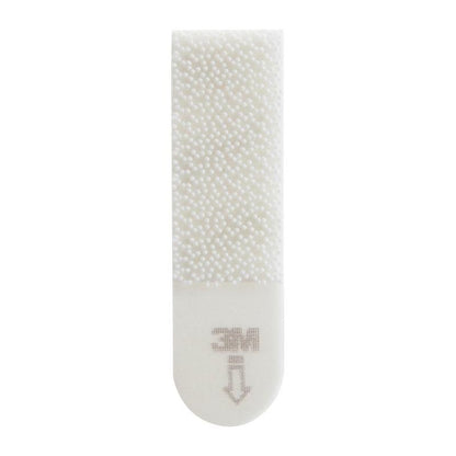 O singură bandă de montare pentru imagini Command™ S 17202FGN de la 3M Deutschland GmbH în alb, cu suprafață texturată, săgeată gri și logo-ul "3M" - ideală pentru fixarea imaginilor fără urme datorită forței adezive puternice.