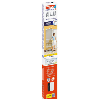 tesa ALU Comfort TÜREN Aluminium-Rahmen weiß, 100 x 220 cm
