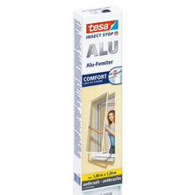 Plasă anti-insecte tesa cu cadru din aluminiu pentru ferestre, culoare antracit, 1 m x 1,2 m