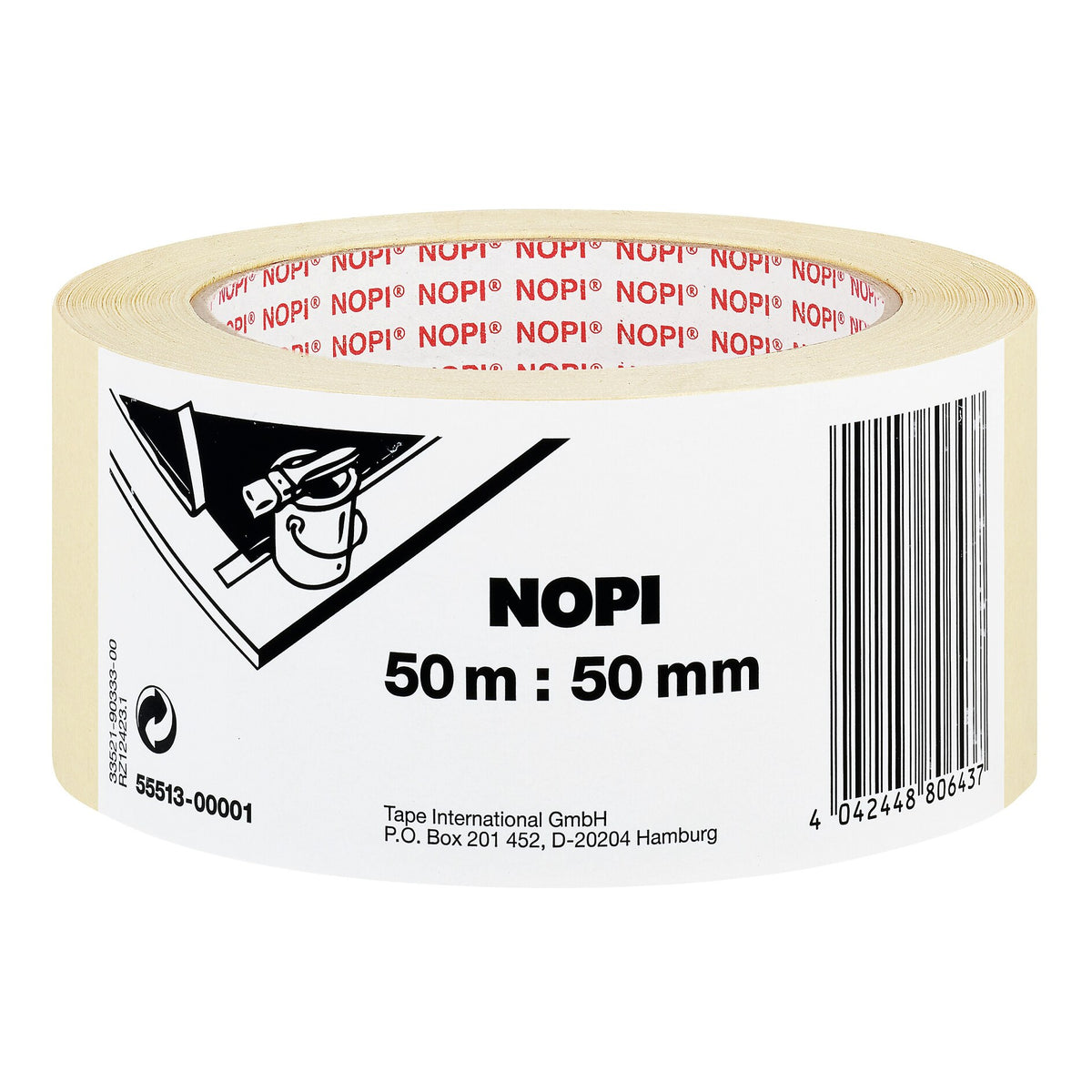 tesa NOPI Malerkrepp Malerband, chamois 50 m x 50 mm
