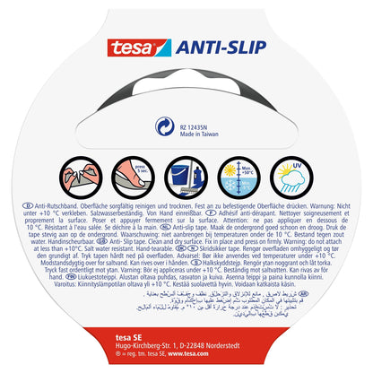 tesa Anti-Rutschband schwarz, 5 m x 50 mm