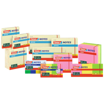 tesa NEON NOTES (6x80pcs.) Klebezettel – Sortiment