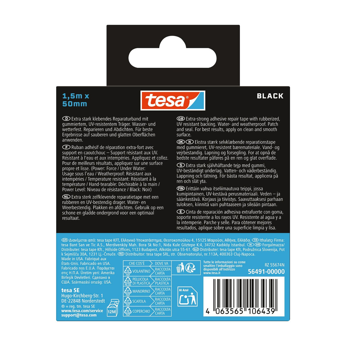 tesa Ultra Power Under Water - wasserfestes Klebeband - Dichtungsband, 1,5 m x 50 mm – Anwendung