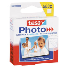 Tesa Photo – tampoane adezive, albe, cu adeziv pe ambele fețe, 500 de bucăți