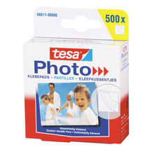 Tesa Photo – tampoane adezive, albe, cu adeziv pe ambele fețe, 500 de bucăți