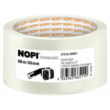 tesa NOPI STANDARD, 66 m x 50 mm, transparent