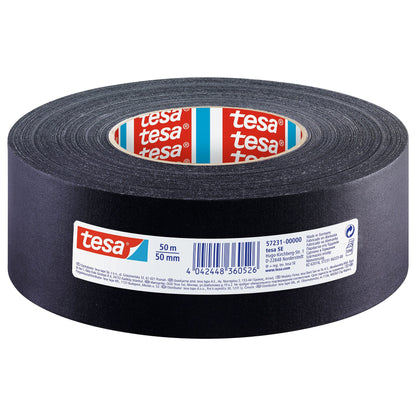 tesa 57231 Gewebeband extra Power Perfect, 50 m x 50 mm, schwarz
