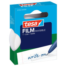 tesafilm 57312 Invisible, cutie pliantă suspendabilă, 33 m x 19 mm, alb mat
