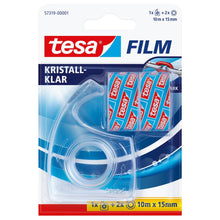 Desfăcător manual tesafilm + 2 role de folie cristalină, transparentă