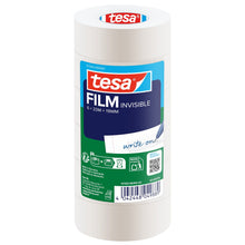 tesafilm INVISIBLE, alb mat, ambalat în folie termocontractabilă, 33 m x 19 mm