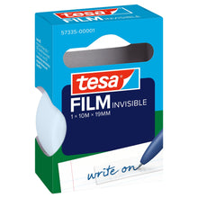 tesafilm INVISIBLE, alb mat, în cutie pliantă suspendabilă, 10 m x 19 mm