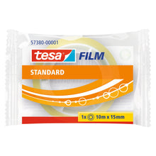 Tesafilm Standard, transparent, în ambalaj Flowpack, 10 m x 15 mm