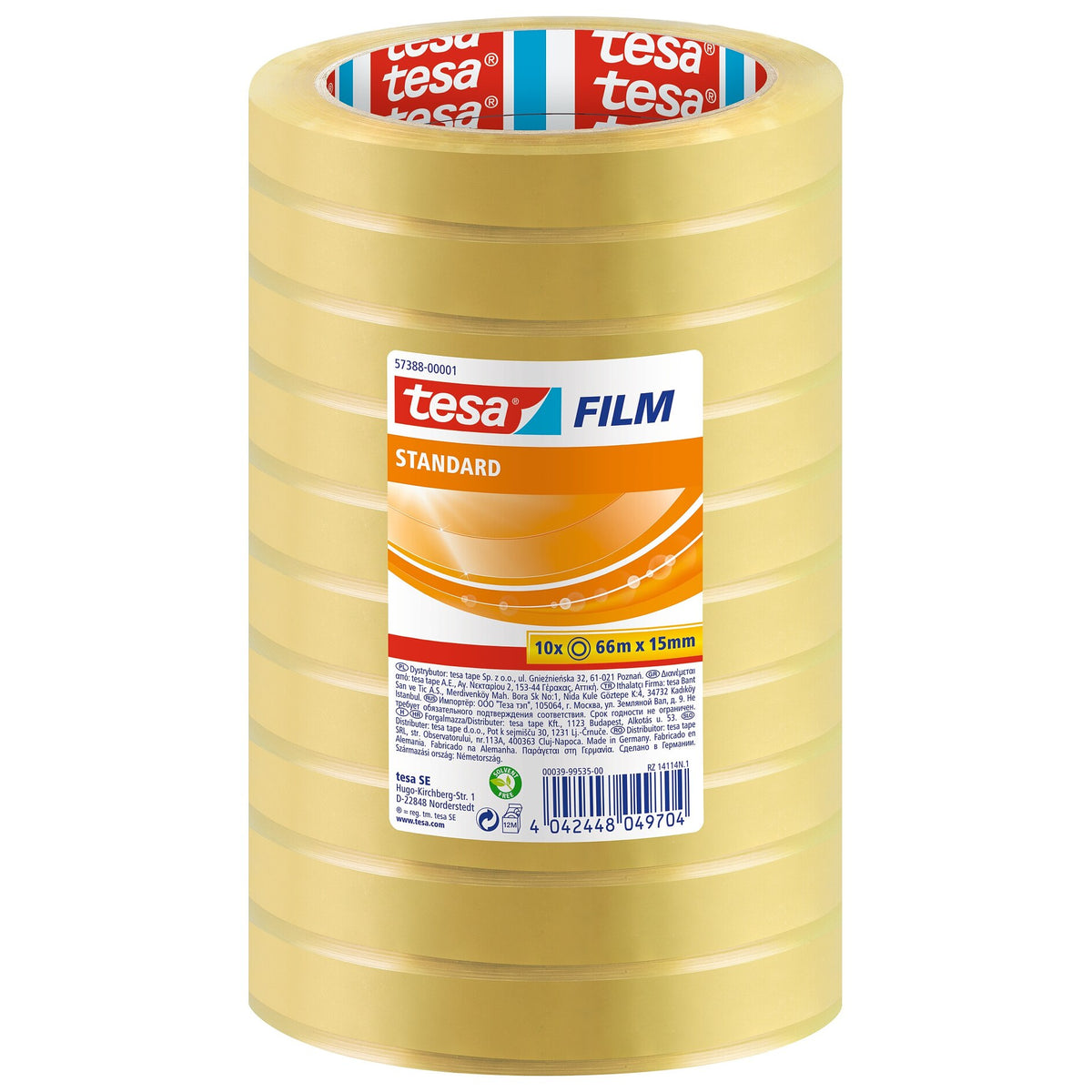 tesafilm 57388 Standard, Shrink, 66 m x 15 mm, transparent
