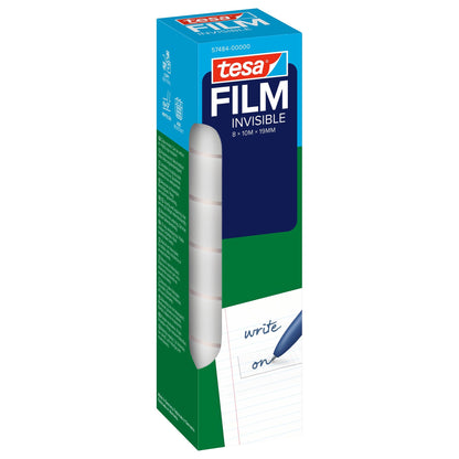 tesafilm INVISIBLE, matt-weiß, im Tower, 10 m x 19 mm