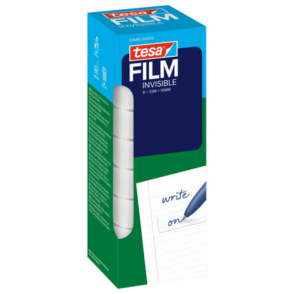 tesafilm INVISIBLE, matt-weiß, 33 m x 19 mm