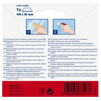 tesa Protect Filzgleiter, weiß 100 x 80 mm