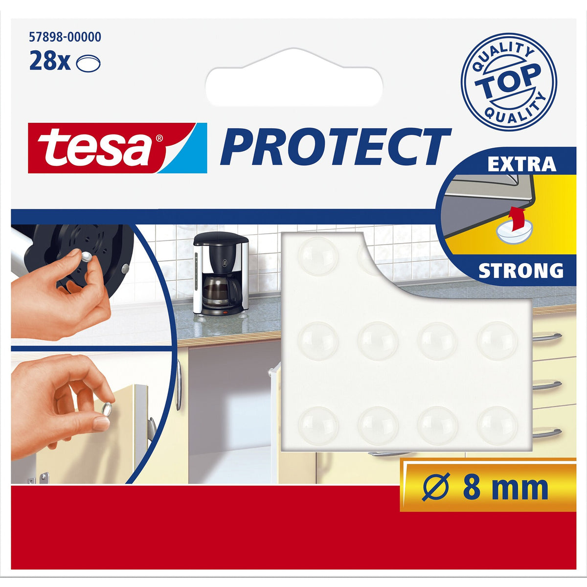 tesa Protect Rutsch-/Lärmstopper, transparent