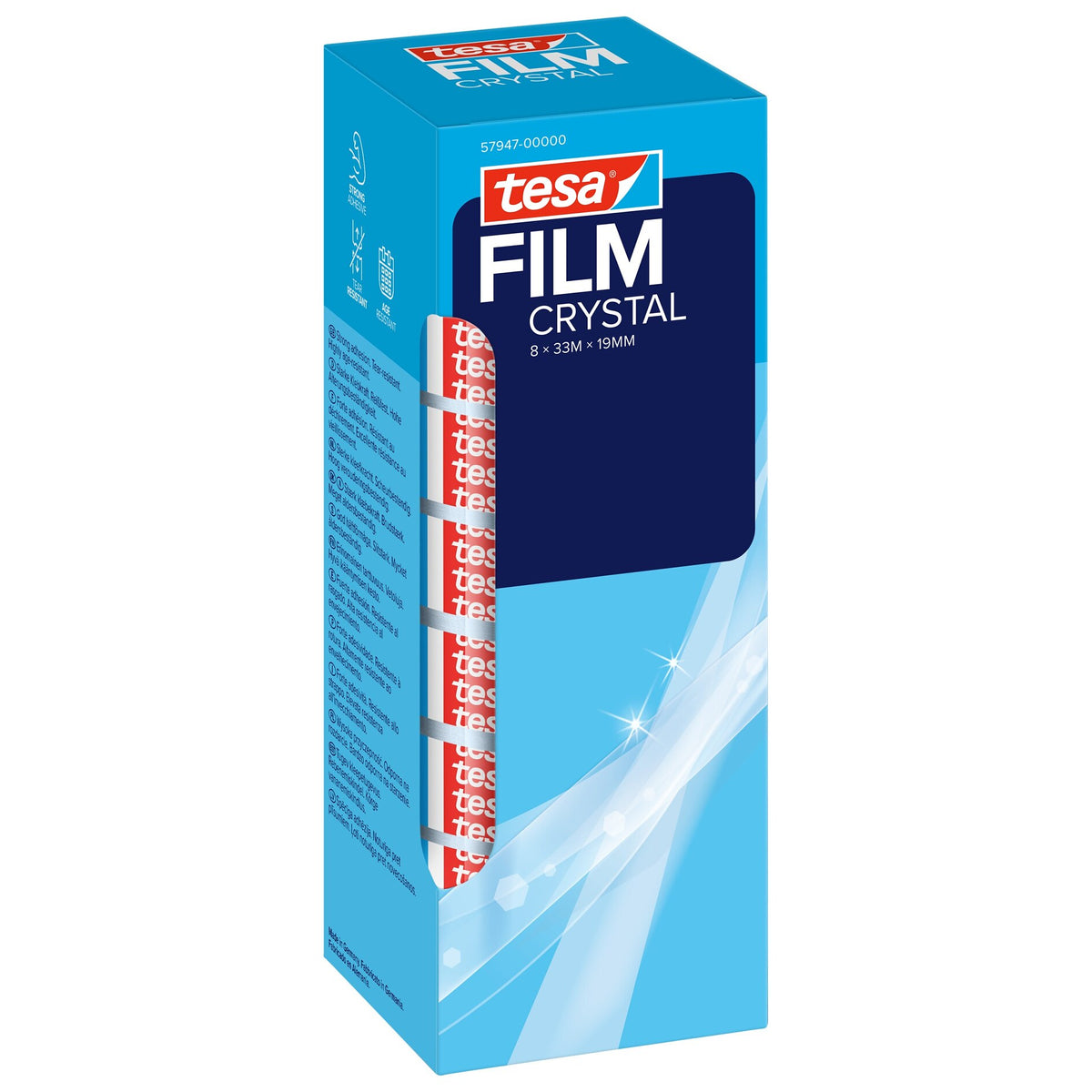 tesafilm CRYSTAL, 33 m x 19 mm, transparent