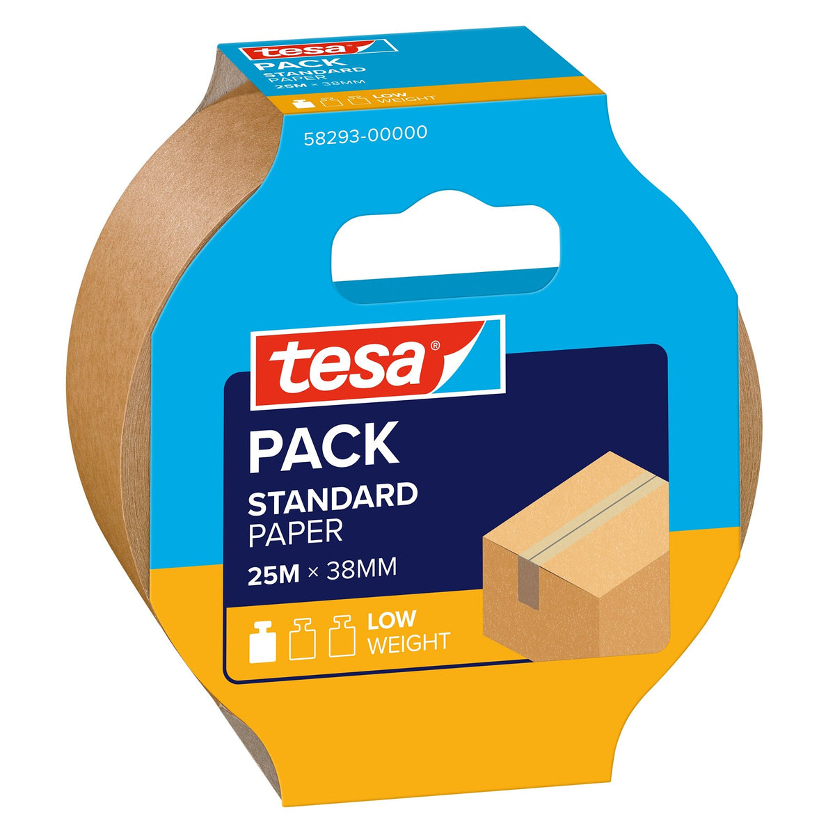 tesapack STANDARD PAPER, chamois 25 m x 38 mm