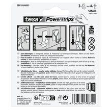 tesa Powerstrips Selbstklebende Haken mit abnehmbaren Drahthaken, transparent
