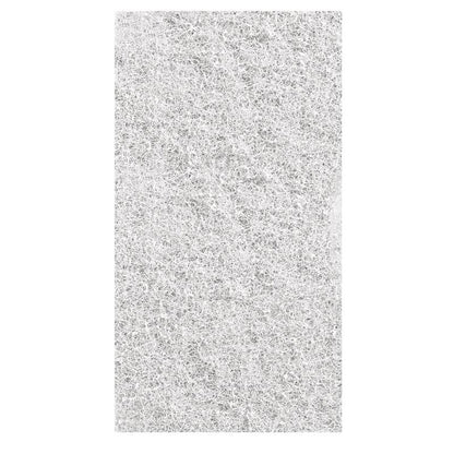 Twister Handpad 2 buc. de la Diversey Deutschland GmbH & Co. OHG este un pad dreptunghiular, alb, din plasă fibroasă cu un model aleatoriu asemănător unei rețele și o textură subțire și aerisită; designul său compact se evidențiază pe fundalul alb simplu.