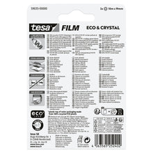 tesafilm Eco & Crystal, transparent, în blister, 10 m x 19 mm