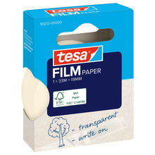 tesafilm PAPER, transparent, în cutie pliantă suspendabilă, 33 m x 19 mm