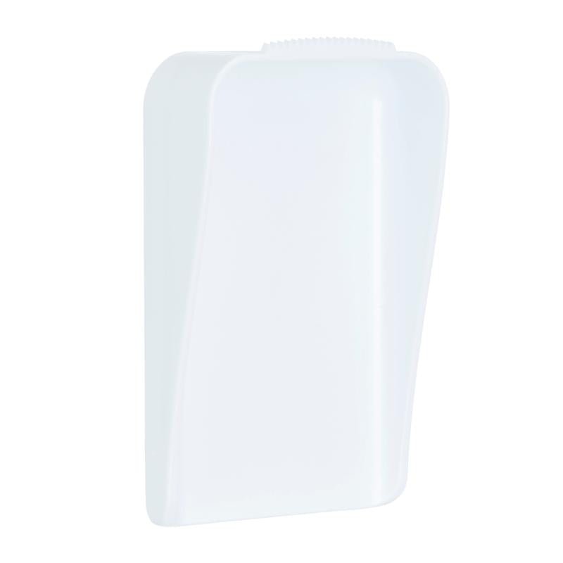Agățătorul Command™ pentru pânză de la 3M Deutschland GmbH este un recipient dreptunghiular din plastic alb cu margini rotunjite și o față ușor bombată, care este ilustrat pe un fundal simplu alb.