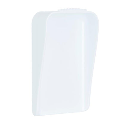 Agățătorul Command™ pentru pânză de la 3M Deutschland GmbH este un recipient dreptunghiular din plastic alb cu margini rotunjite și o față ușor bombată, care este ilustrat pe un fundal simplu alb.