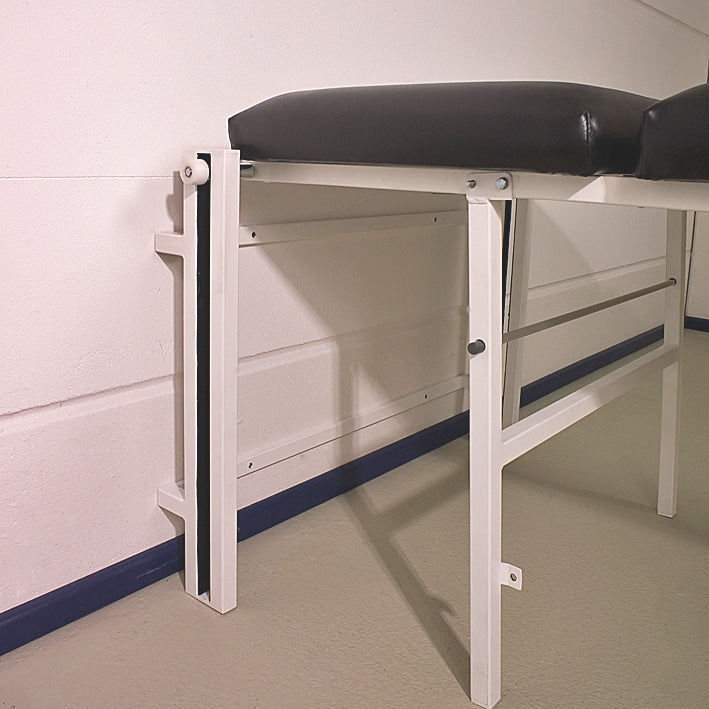 Wandklapp-Ruheraumliege Stahl Kopfteil verst. senkr. Schwarz