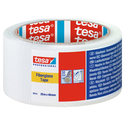 tesa Professional 60101 Glasfaser-Gewebeband 25 m x 48 mm