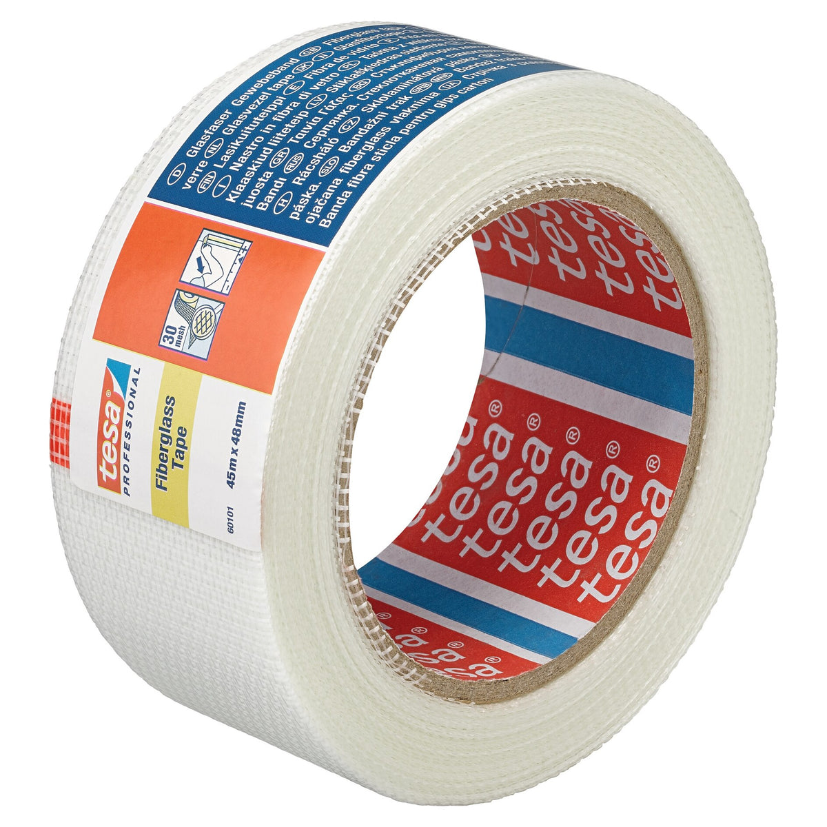 tesa Professional 60101 Glasfaser-Gewebeband 45 m x 48 mm